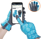 Vgo... Gardening Gloves for Women,Puncture-proof,Thornproof,Safety Work Gloves for Weeding,Digging,Touchscreen,Synthetic Leather(XS,Blue,SL7476)