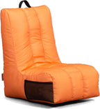 Big Joe Video Lounger Bean Bag Chair, Tangerine Smartmax, 2 feet | Polystyrene Bean Filled, Refillable, Nylon Polyester, Safe for Kids Ages 3 and Up, Supports Up to 250 lbs, Perfect for Gaming