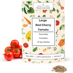Woods Creek Seeds: Large Red Cherry Tomato Seeds for Planting - Over 450 Heirloom Tomato Seeds for Planting Outdoors, Indoors, Patio or Home Plant Garden - Non-GMO Seed Pack of Tomatoes