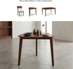 Signature Design By Ashley Lyncott Casual Triangle Dining Room Table, Mid-Century Modern, Seats 3, Rounded Corners, Wood, 35.25" W x 33.5" D x 30" H, Brown