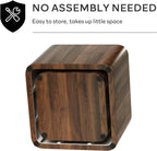 Nesting Coffee Table Set of 2, Modern Coffee Table and End Table Sets, Small Wooden Nesting Side Tables for Living Room Bedroom Apartment(Walnut)