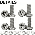 M4 Screws M4x12mm for TV Mount or Monitor 30 Inch or Small VESA Mount Screw Mounting Phillips Head Screw Pack of 8