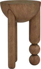 First of a Kind Accent Table in Cognac Rubberwood