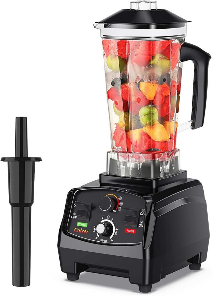 Professional Countertop Blender with 2200-Watt Base, Shakes and Smoothies Blender,Built-in Timer,High Power with 2L Jar