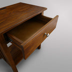 Casual Home Vanderbilt Nightstand with USB Ports-Warm Brown