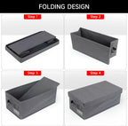 NUSWOR Upgrades DVD Storage Box - 2Pack DVD Organizer with Lid - Grey | Perfect DVD Case Storage Solution - DVD Holder 15.75 x 8.1 x 6.1 inches - Holds 50 DVDs