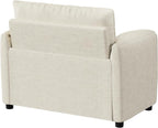 ONBRILL Oversized Accent Chair, 41 Inch Chenille Fabric Armchair, Beige | Comfy Single Sofa Chair with Padded Arms, Pocket Spring Cushion, Modern Reading Chair for Living Room, Bedroom, Apartment
