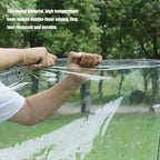 4' X 6' Clear Tarps Heavy Duty Waterproof PVC Vinyl 14 Mil Thick, Glass Tarpaulin with Metal Grommets, Protects Against Water, Tear, Cold Weather Resistan for Greenhouse Balcony Garden