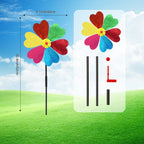 Garden Wind Spinners for Outdoor, Decorative Pinwheel Bee Butterfly Ladybug Windmill Whims (Sparkly-2)