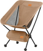 Naturehike YL08 Ultralight Camping Chair, 2.38 LBS Portable Backpacking Chair with Anti-Sinking Feet, Lightweight Compact Folding Hiking Camp Chair