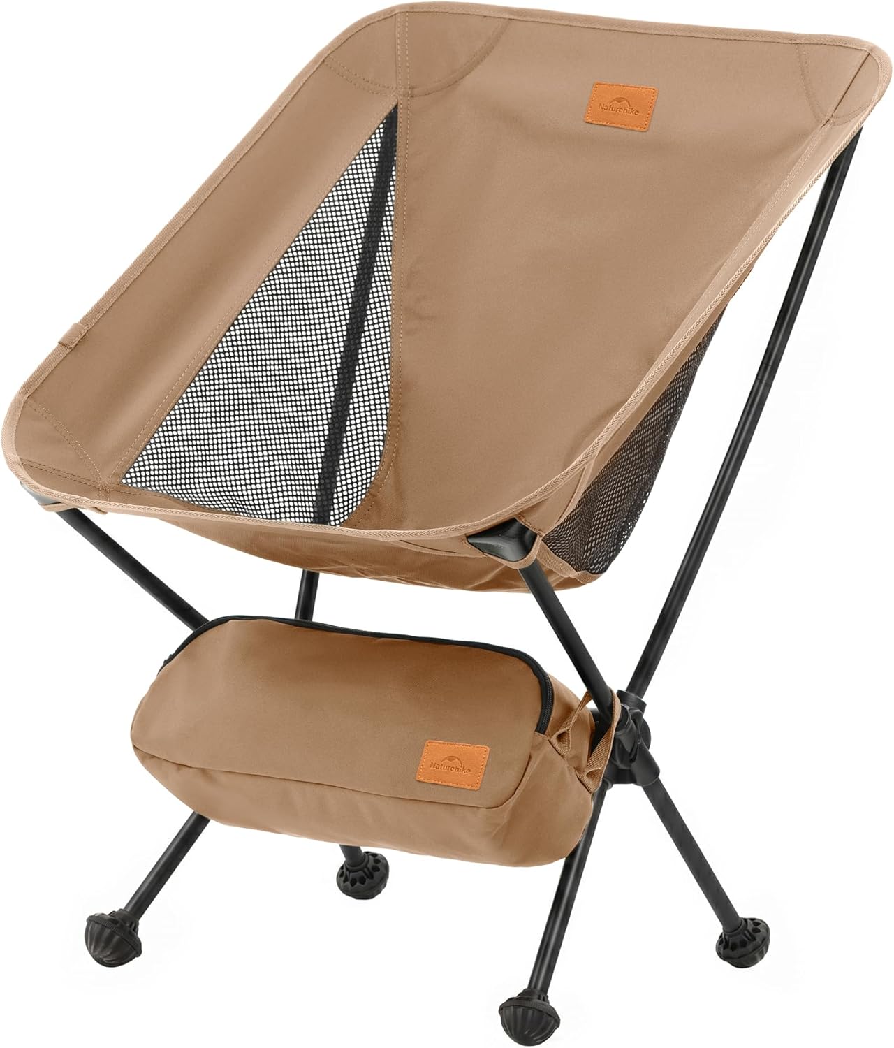 Naturehike YL08 Ultralight Camping Chair, 2.38 LBS Portable Backpacking Chair with Anti-Sinking Feet, Lightweight Compact Folding Hiking Camp Chair