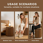 Foldable Stool — Paper Foldable Stool,Folding Paper Stool, (Book-Sized) ，11 Inches High ，Made from Eco-Friendly Kraft Paper ， Ideal for Home & Travel ， Supports Up to 660 lbs ，Brown