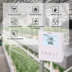 Briidea CO2 Controller and Monitor, Day and Night Programmable CO2 Controller with Remote Sensor for Greenhouses