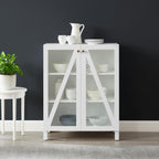 Maykoosh White Stackable Pantry Cabinet - Modern Kitchen Storage Organizer 60.5" W x 38" H