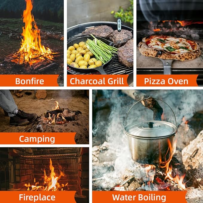 80pcs Natural Fire Starters - All Weather Waterproof Firelighters for Campfire, Grill, BBQ, Fire Pit, Fireplace, Wood Stove, Pizza Oven | Charcoal Starter, Odorless & Eco-Friendly