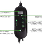 Seedfactor MET Certified Seedling Heat Mat with 50℉~108℉ Digital Thermostat Controller for Seed Germination (20" x 20")