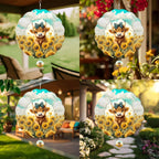 Hummingbird Hanging Wind Spinners for Women Men, 12 Inch Metal 3D, Stainless Steel Hanging Wind Catchers Sculpture for Outside, Christmas Decoration Garden, Unique Gift Xmas