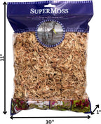 SuperMoss (22306) Orchid Sphagnum Moss, Premium Grade Long Fiber Superior Water Retention for Orchids and Nursery Plants, 175 Cu. in. (Appx. 4 Oz)