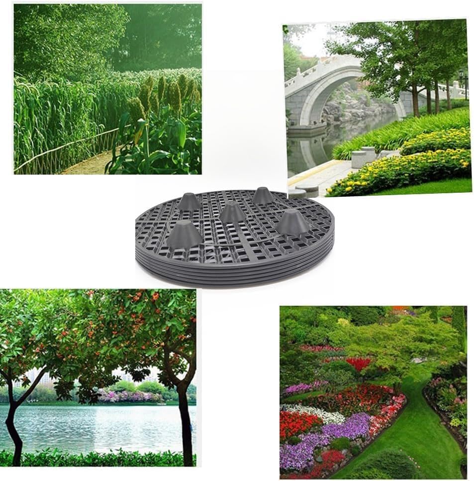 Plant Risers for Pots Indoor, Plant Stands, Pack Plant Elevator for Prevent Rot and Damage on Patio Deck, 11.8 inch Big Heavy Duty Plastic Plant Stands (2Pcs)