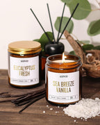 AOOVOO Scented Candles - 4PC Candle Set, 36 oz Soy Candles, Soy Candle for Home Scented, Lavender/Vanilla/Eucalyptus/Sage