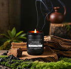Sandalwood Leather Candle, Manly Candles for Home Scented, Masculine Aromatherapy Gifts for Men - 7oz Soy Candle, 50 Hours Burn Time, Perfect for Relaxing Home Fragrance