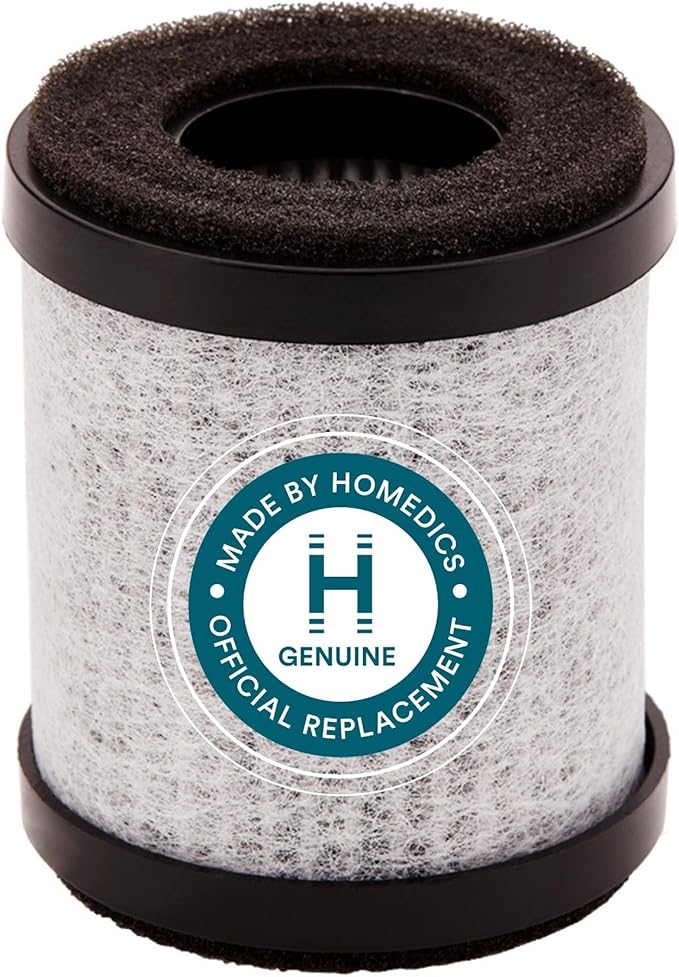 Homedics TotalClean 3-in-1 HEPA-Type Air Purifier Filter Replacement, Works with Homedics AP-P60-BK and AP-P60-WT Portable Air Purifiers, Captures Microscopic Airborne Particles, 3-Pack
