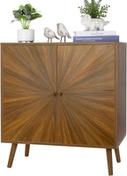 ZYBT Modern Sideboard Buffet Cabinet with Crafted Door, Mid Century Accent Storage Console Table, Farmhouse Cupboard Wood Bar Cabinet for Living Room Kitchen Office Dining Room Entryway