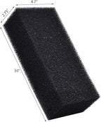 Hipanda Filter Foam Sponges, Bio Sponge Filter Media Pad, Cut-to-Size Foam for Aquarium Fish Tank (10" x 4.7" x 2.75")