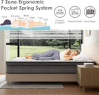 Full Mattress, 12 Inch Gel Memory Foam Pocket Coils Springs Hybrid Mattresses, Medium Firm Full Size Mattress in a Box, CertiPUR-US Certified, Cool & Support Comfort