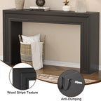 Rresyet 55 Inch Long Console Table, Sofa Table Behind Couch, Entryway Table, Farmhouse Entryway Table for Entrance, Hallway, Living Room (Black)