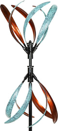 Wind Spinners Outdoor – Metal Large Wind Spinner with Stake for Yard and Garden, Garden Wind Sculptures & Spinners, Ideal Gift for Family (13'' W x 70.5'' H)
