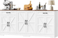 BOTLOG 71” Large Kitchen Buffet Cabinet with Adjustable Shelves