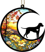 Personalized Dog Memorial, Custom Name Dalmatian Dog Christmas Ornament with Name, Custom Breeds, Pet Loss Light Catcher, Gifts for Lovers Loss of Pet Sympathy on Mothers Day Christmas