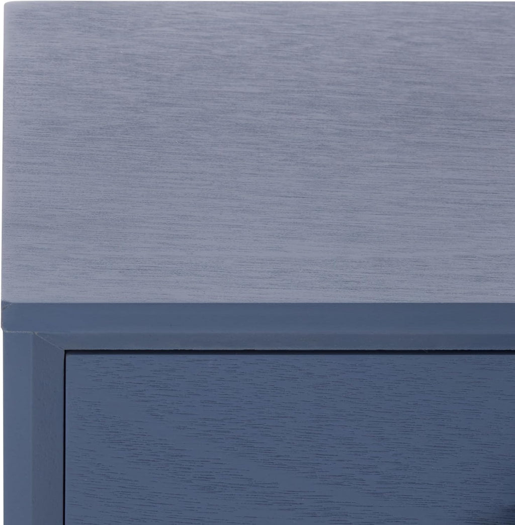 SAFAVIEH Home Collection - Lyle Blue Accent Table, 1 Drawer, Mid-Century Modern Design (ACC5702H)