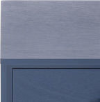 SAFAVIEH Home Collection - Lyle Blue Accent Table, 1 Drawer, Mid-Century Modern Design (ACC5702H)