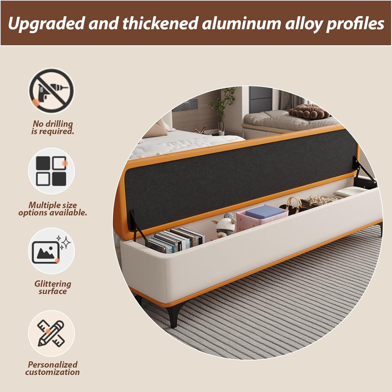 Modern Bedroom Bench with Storage Space, Hallway Seat Chest with Shoe Rack, Ultra-Narrow Gap — Slim Entryway, Living Room, and Shoe-Changing(D,100 * 30 * 45cm/35.4 * 11.8 * 17.7in)
