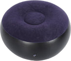 Inflatable Ottoman, Portable Outdoor Camping Chair Sofa Inflatable Flocking Stool Footrest, Flexible Foot Stools for Car, Living Room, Office, Patios or Small Apartment