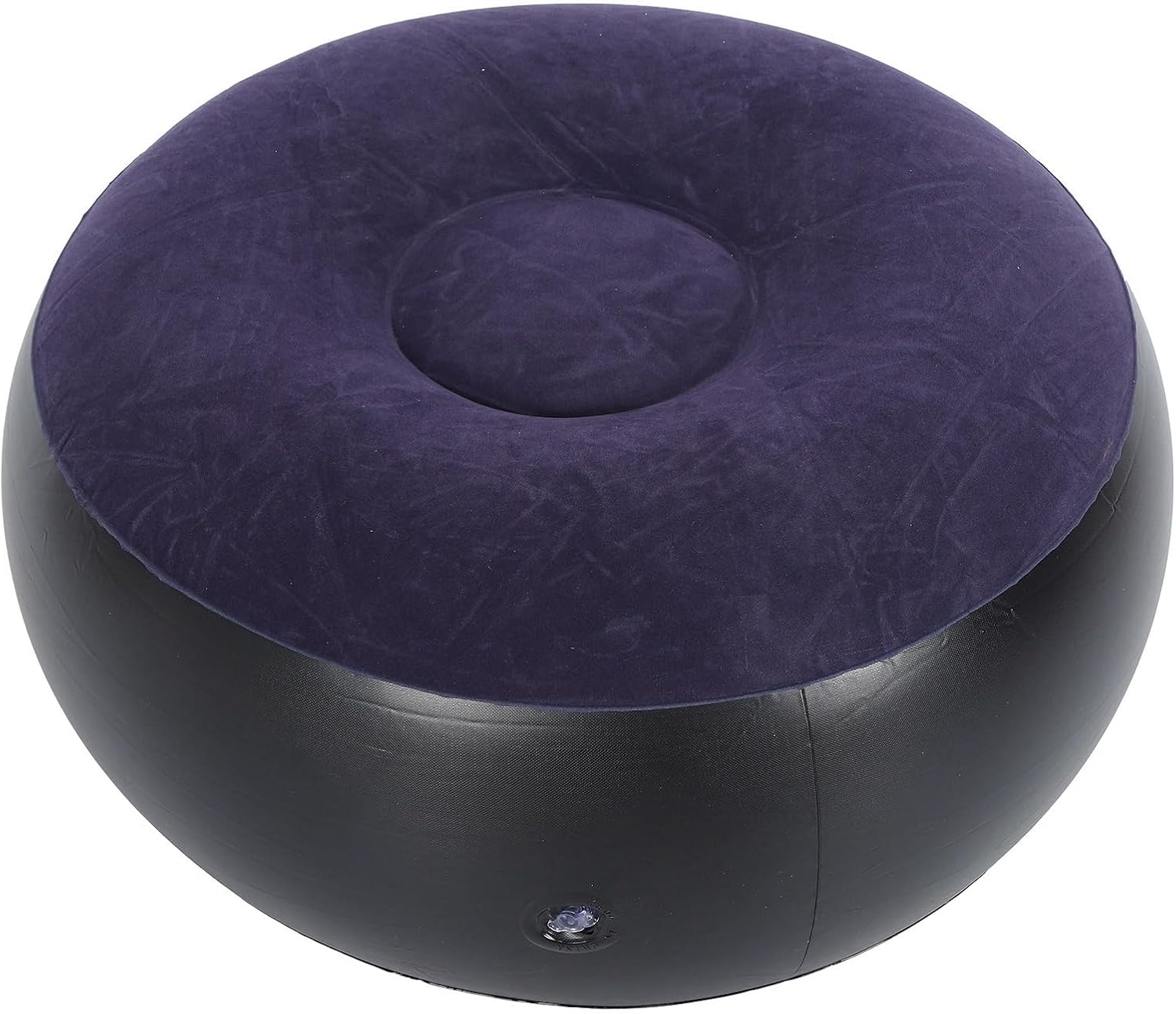 Inflatable Ottoman, Portable Outdoor Camping Chair Sofa Inflatable Flocking Stool Footrest, Flexible Foot Stools for Car, Living Room, Office, Patios or Small Apartment