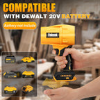 Electric Cordless Leaf Blower Dust Blower for DEWALT 20V Battery, High-Speed Motor Handheld Jet Fan Air Blower for Patio Cleaning, Lawn Care, Blowing Leaves and Dust (No Battery/Charger)
