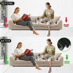 Couch Cushion Support for Sagging Sofa, Plywood Couch Firmer for Supporting Sofas, Foldable Replacement Stuffing Inserts Under Couches, Heavy Duty Seat Supporter, Non Slip, 21.6 x 70 Inch, Black