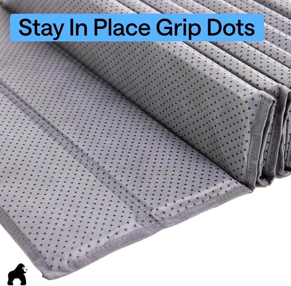 GORILLA GRIP Couch Cushion Support Board for Sagging Sofas, 24x70 Gray | Heavy Duty Slip Resistant Thick Boards Add Strong Seat Supports for Couch, Replacement Stuffing Firmer Couches Accessories