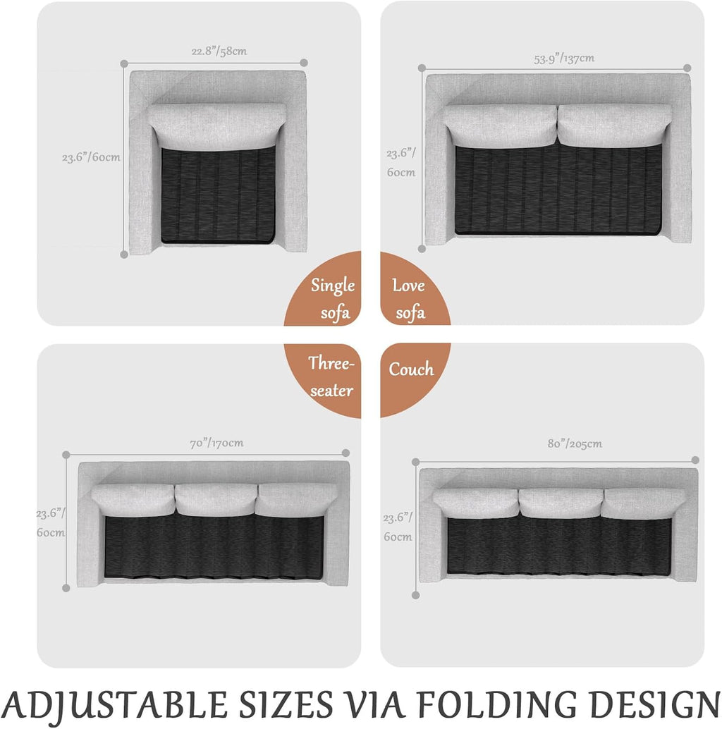 Heavy Duty Couch Cushion Support Board for Sagging Sofa, 24" x 70" Sofa, Thick Plywood Boards Add Strong Seat Supports, Stays in Place, Replacement Stuffing Under Couches