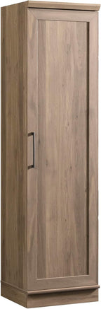 Sauder HomePlus Kitchen Pantry Storage Cabinet Slim Single Door with Adjustable Shelves, Living Room Storage Cabinet, in Salt Oak