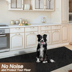 3' x 70' Runner Rugs with Rubber Backing, Indoor Outdoor Utility Carpet Runner Rugs, Black, Can Be Used as Aisle for The RV and Boat, Laundry Room and Balcony