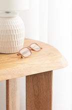 Kate and Laurel Vaux Modern Mango Wood Rectangular Side Table, 22 x 14 x 22, Natural Wood, Transitional Rectangle End Table with Angled Tabletop Edge for Bedroom Nightstand or Indoor Plant Stand