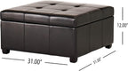 Christopher Knight Home Carlsbad Bonded Leather Storage Ottoman, Espresso