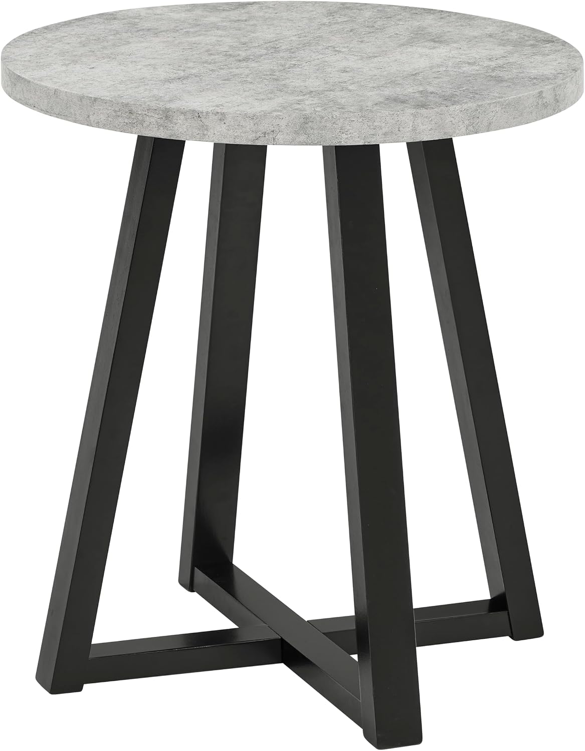 Roundhill Furniture Modern Harmony 3-Piece Wood Oval Coffee Table Set, Gray