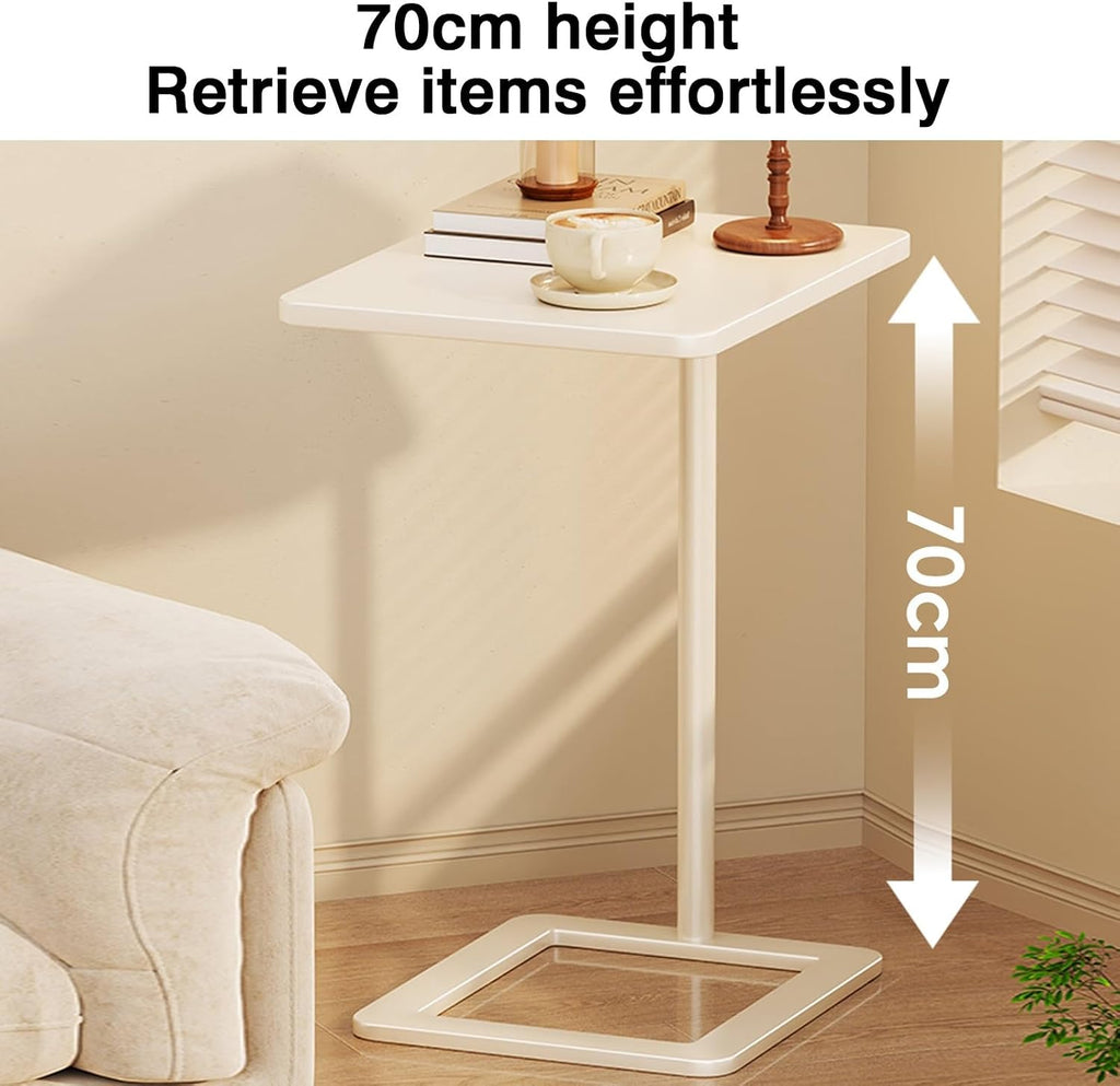 Bedside/Sofa Side Table: Floor-Standing Storage Unit, Compact Tea Table, Bedside Laptop Desk, Ultra-Narrow Square Table, Mini Side Table