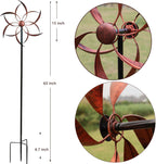 Wind Spinner Outdoor Metal Wind Sculptures 360 Degrees Wind Spinners for Yard and Garden