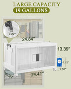 OlarHike 76QT Storage Bins with Lids for Home, Office, Closet, Dorm, 3 Pack
